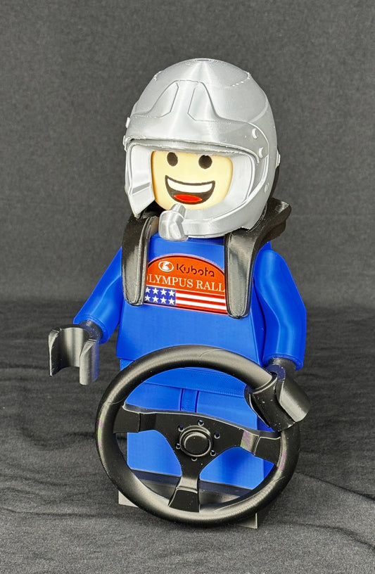 3D-printed Olympus Rally Driver Figure